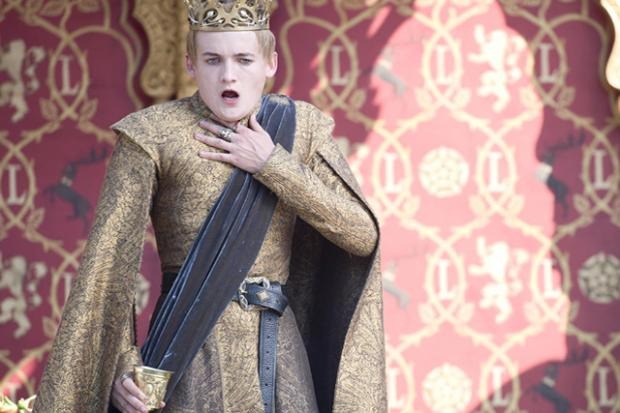King Joffrey choking at the Purple Wedding